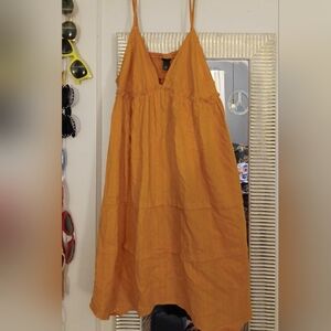 💜 3/$15💜WILD FABLE Orange Summer Dress, Size Medium,NWT💜